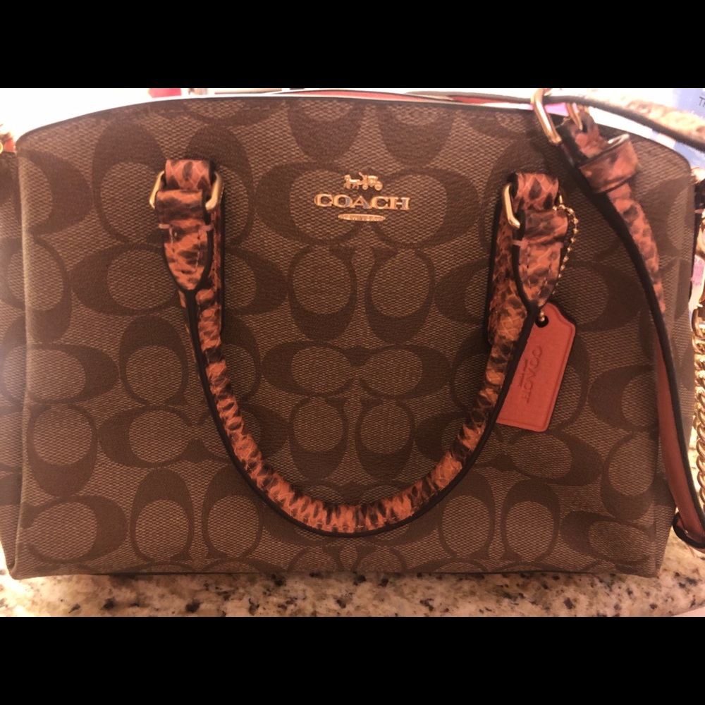 Mini Coach Signature purse.